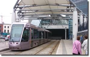 dublin connolly station light rail tram