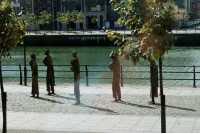 liffey figures irish famine memorial dublin