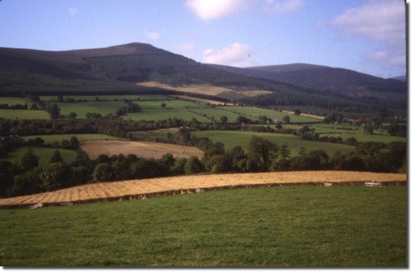 pastoral hills wicklow mountain