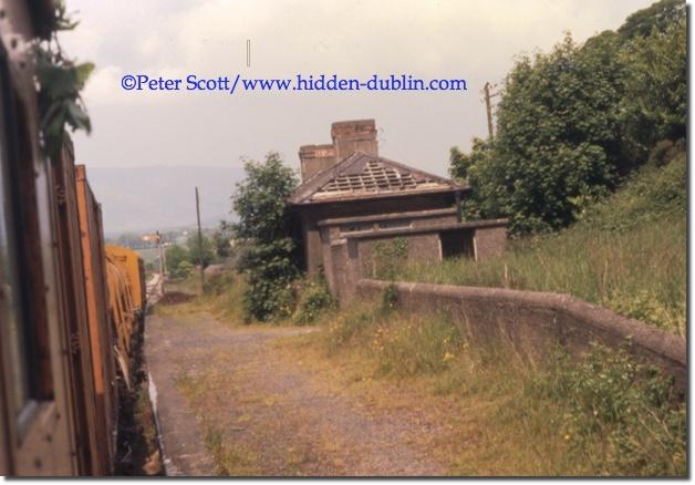 Kilmacthomas railway station in June 1987, copyright Peter Scott