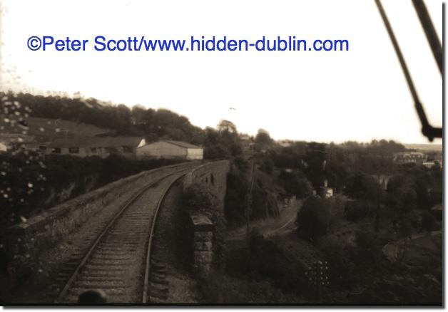 Train crew attend to the weedsprayer at Ballinacourty, June 1987, picture copyright Peter Scott