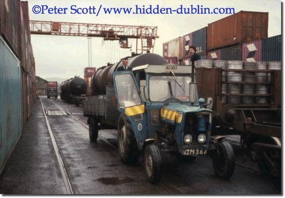 AG 160 road tractor sligo yard quays guinness kegs containers bell line patrick wynne jack hanney
