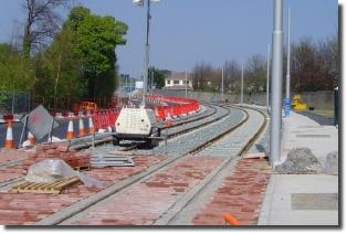 light rail track sandyford luas dublin ole