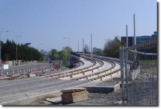 approach ramp light rail bridge construction